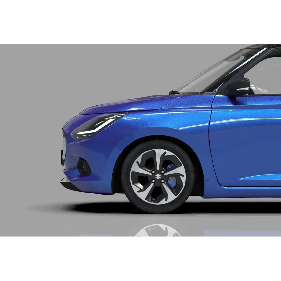 Suzuki Swift JP-SPEC 2024 3D Model – High Poly Interior, FBX, OBJ - View 15