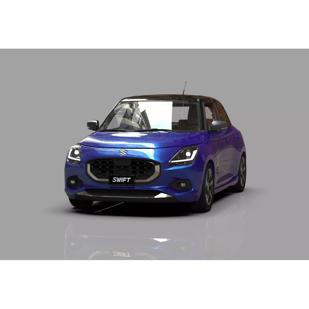 Suzuki Swift JP-SPEC 2024 3D Model – High Poly Interior, FBX, OBJ - View 2