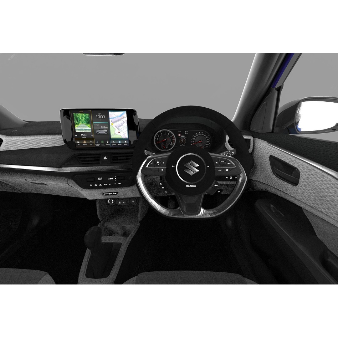 Suzuki Swift JP-SPEC 2024 3D Model – High Poly Interior, FBX, OBJ - View 23