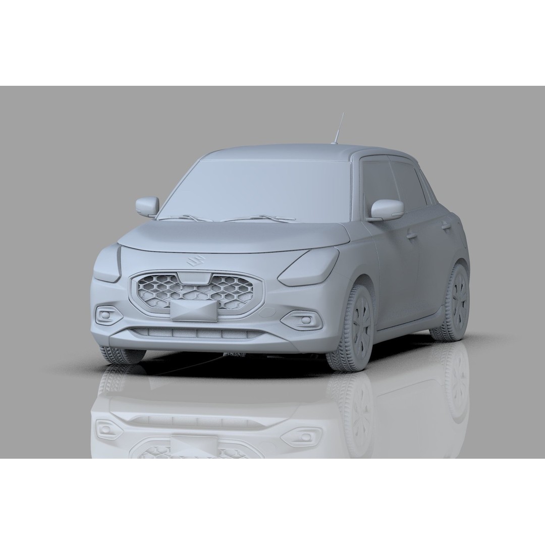 Suzuki Swift JP-SPEC 2024 3D Model – High Poly Interior, FBX, OBJ - View 27