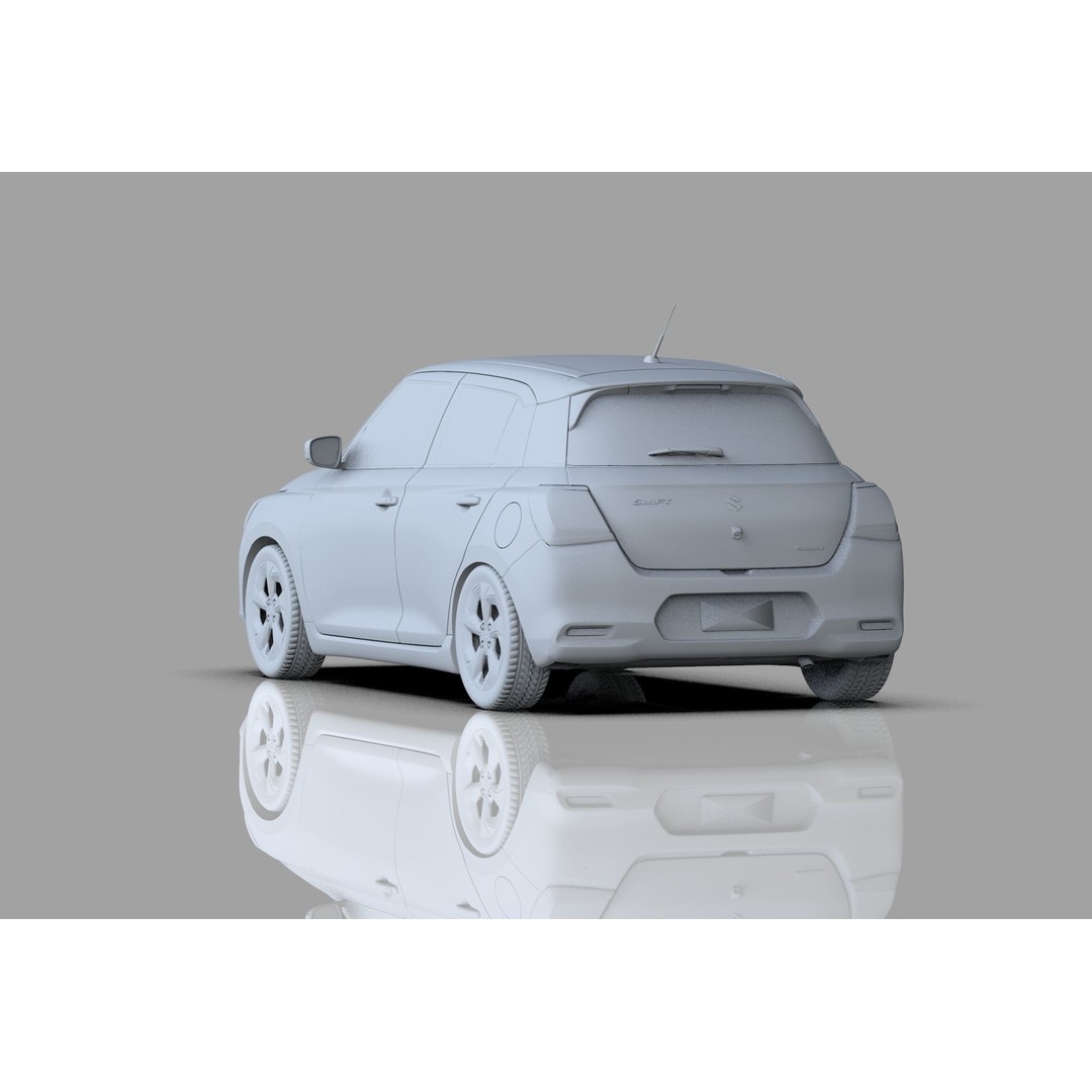 Suzuki Swift JP-SPEC 2024 3D Model – High Poly Interior, FBX, OBJ - View 29