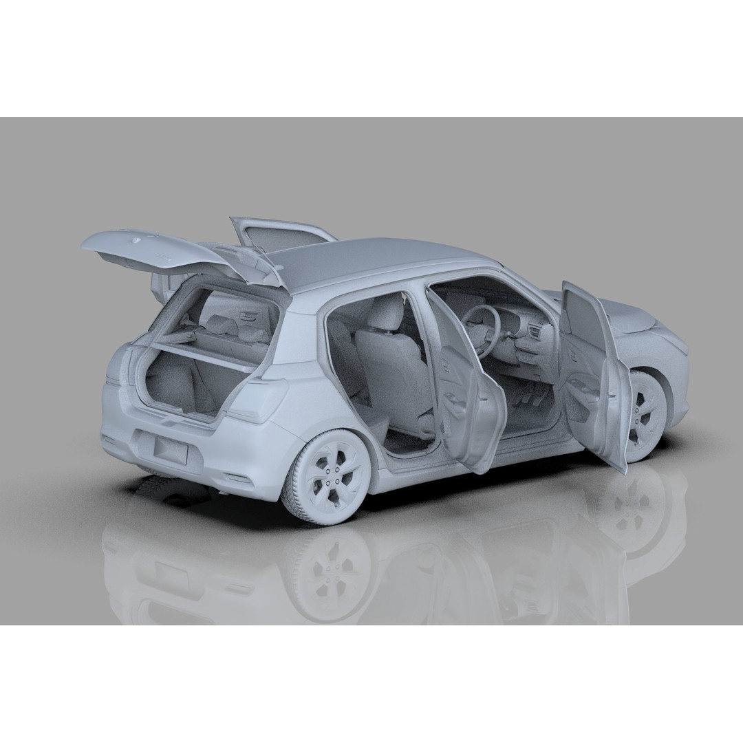 Suzuki Swift JP-SPEC 2024 3D Model – High Poly Interior, FBX, OBJ - View 33