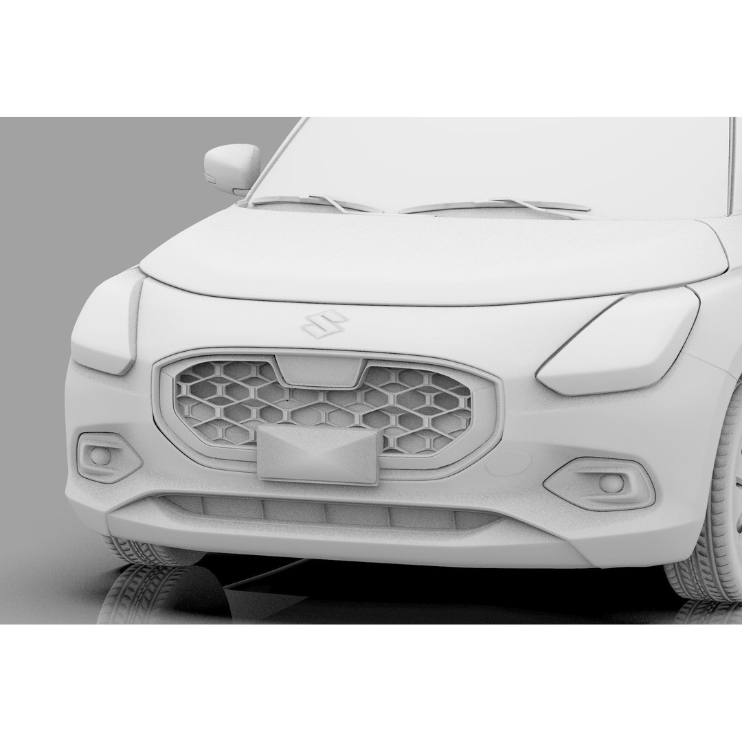 Suzuki Swift JP-SPEC 2024 3D Model – High Poly Interior, FBX, OBJ - View 34