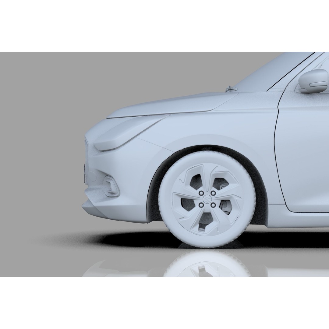 Suzuki Swift JP-SPEC 2024 3D Model – High Poly Interior, FBX, OBJ - View 35