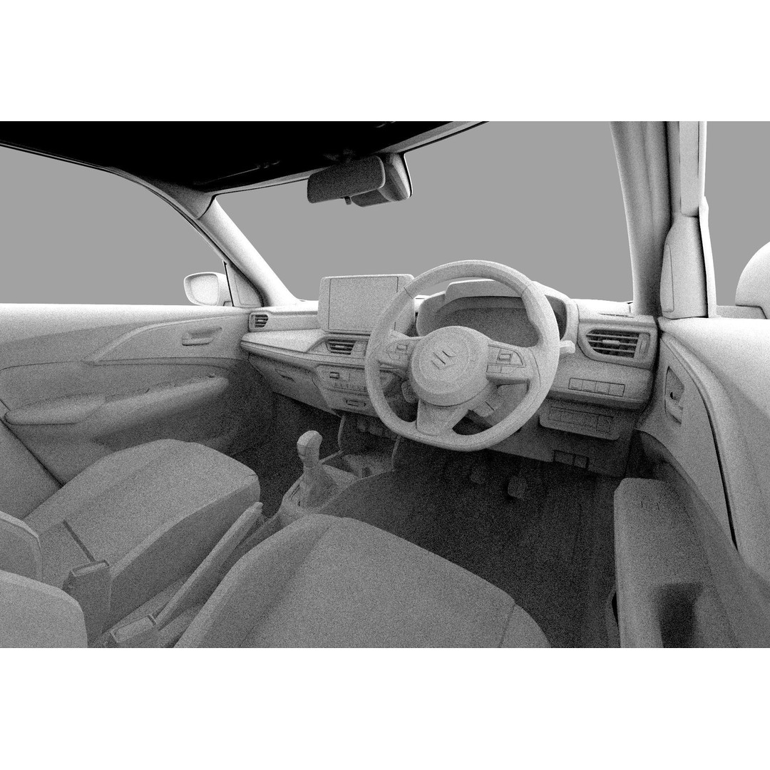 Suzuki Swift JP-SPEC 2024 3D Model – High Poly Interior, FBX, OBJ - View 38