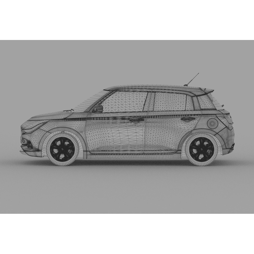 Suzuki Swift JP-SPEC 2024 3D Model – High Poly Interior, FBX, OBJ - View 43