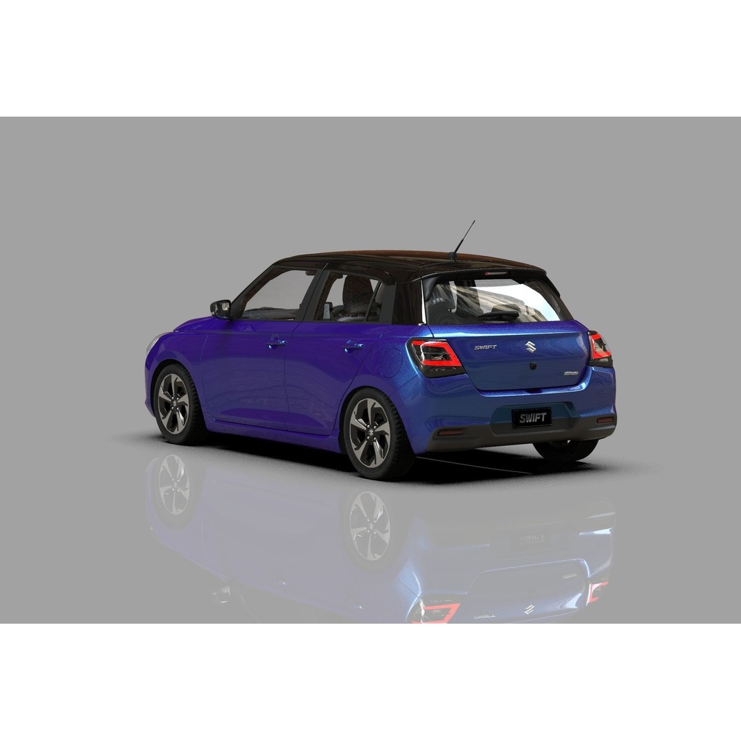 Suzuki Swift JP-SPEC 2024 3D Model – High Poly Interior, FBX, OBJ - View 5