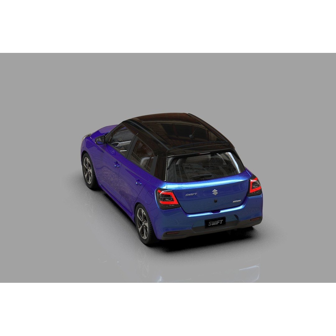 Suzuki Swift JP-SPEC 2024 3D Model – High Poly Interior, FBX, OBJ - View 6