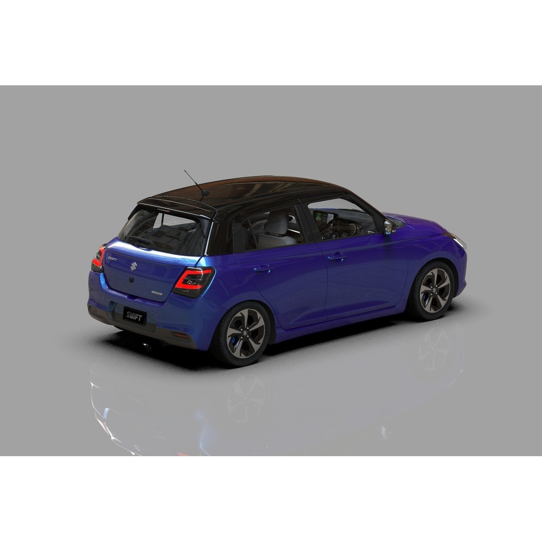 Suzuki Swift JP-SPEC 2024 3D Model – High Poly Interior, FBX, OBJ - View 7