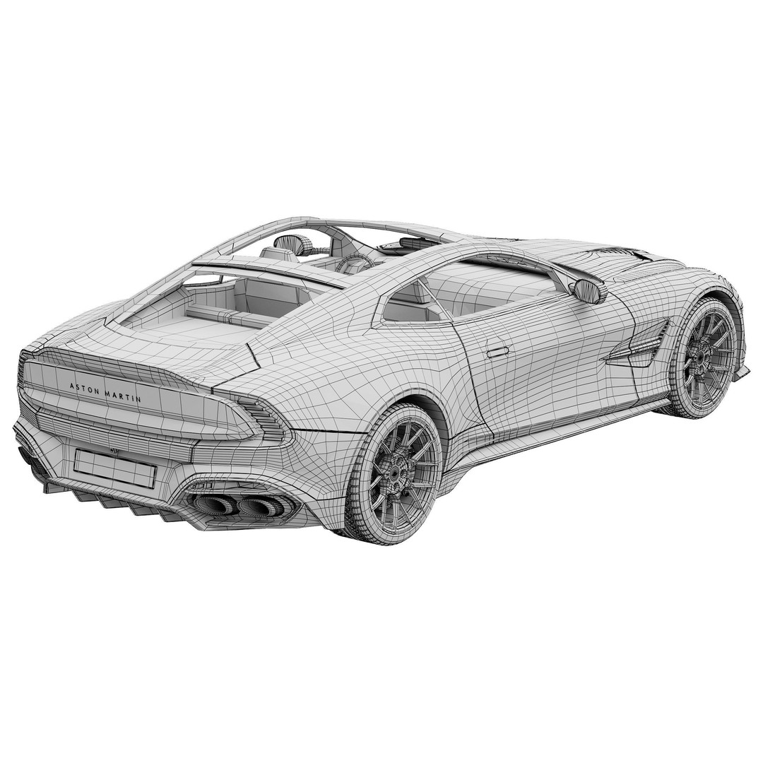 Aston Martin Vanquish 2025 3D Model – High Poly PBR Car Asset, FBX
