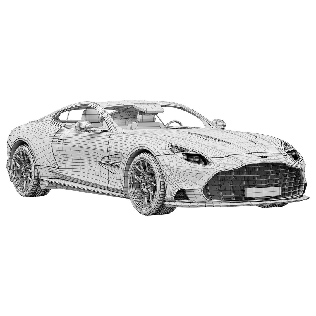 Aston Martin Vanquish 2025 3D Model – High Poly PBR Car Asset, FBX - View 16