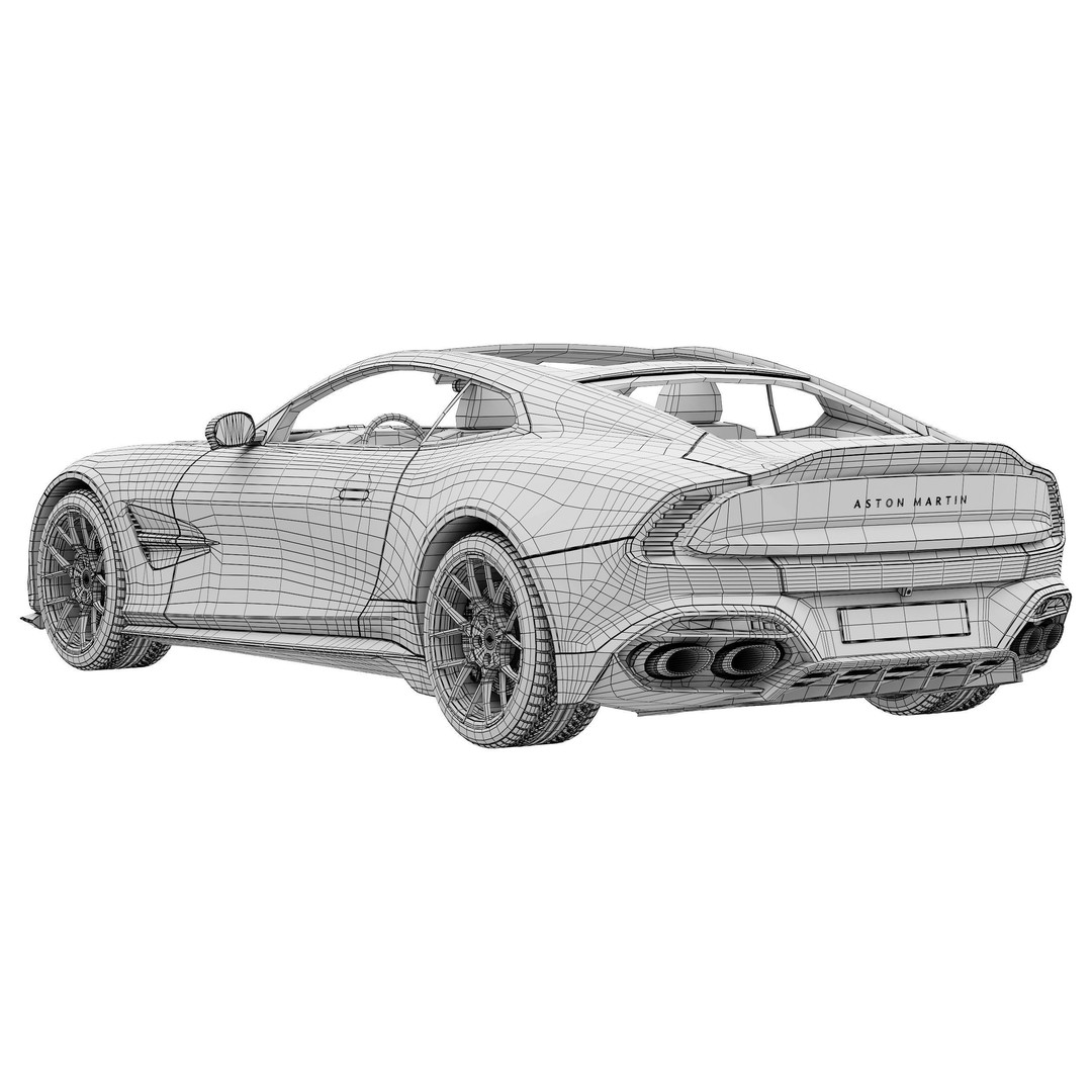 Aston Martin Vanquish 2025 3D Model – High Poly PBR Car Asset, FBX - View 17