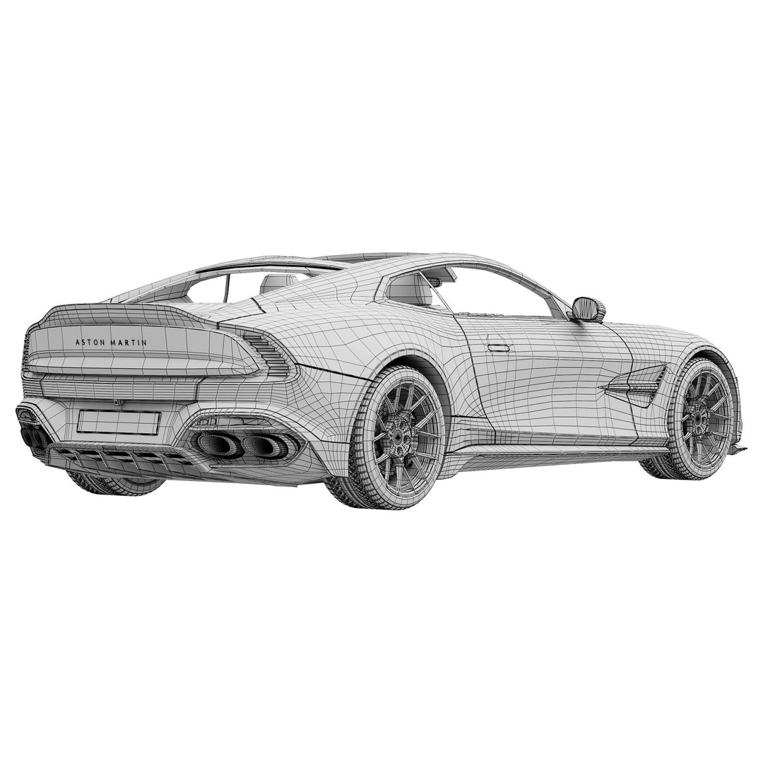 Aston Martin Vanquish 2025 3D Model – High Poly PBR Car Asset, FBX - View 18