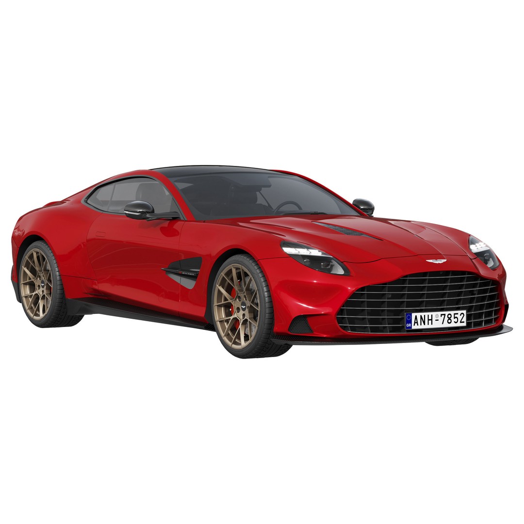 Aston Martin Vanquish 2025 3D Model – High Poly PBR Car Asset, FBX - View 3