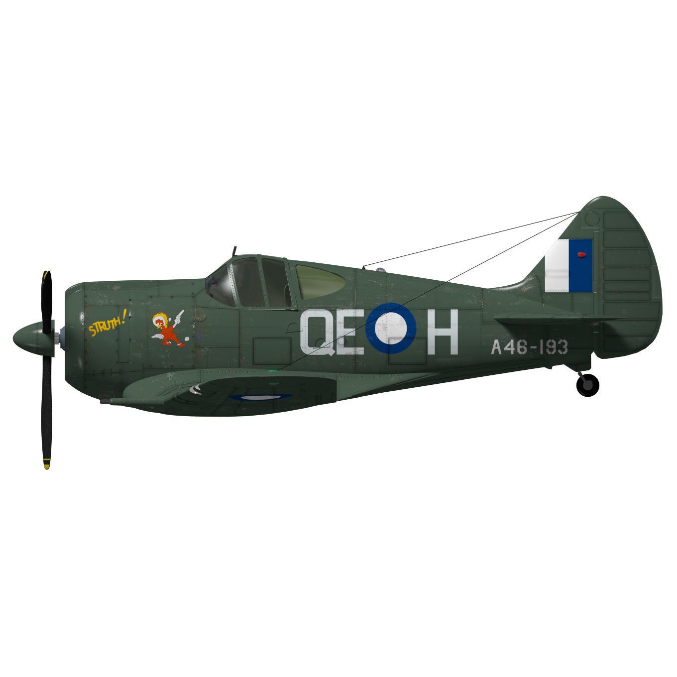 CAC CA-13 Boomerang - 3D Model - View 11