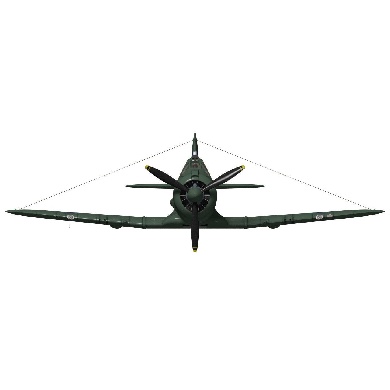 CAC CA-13 Boomerang - 3D Model - View 13