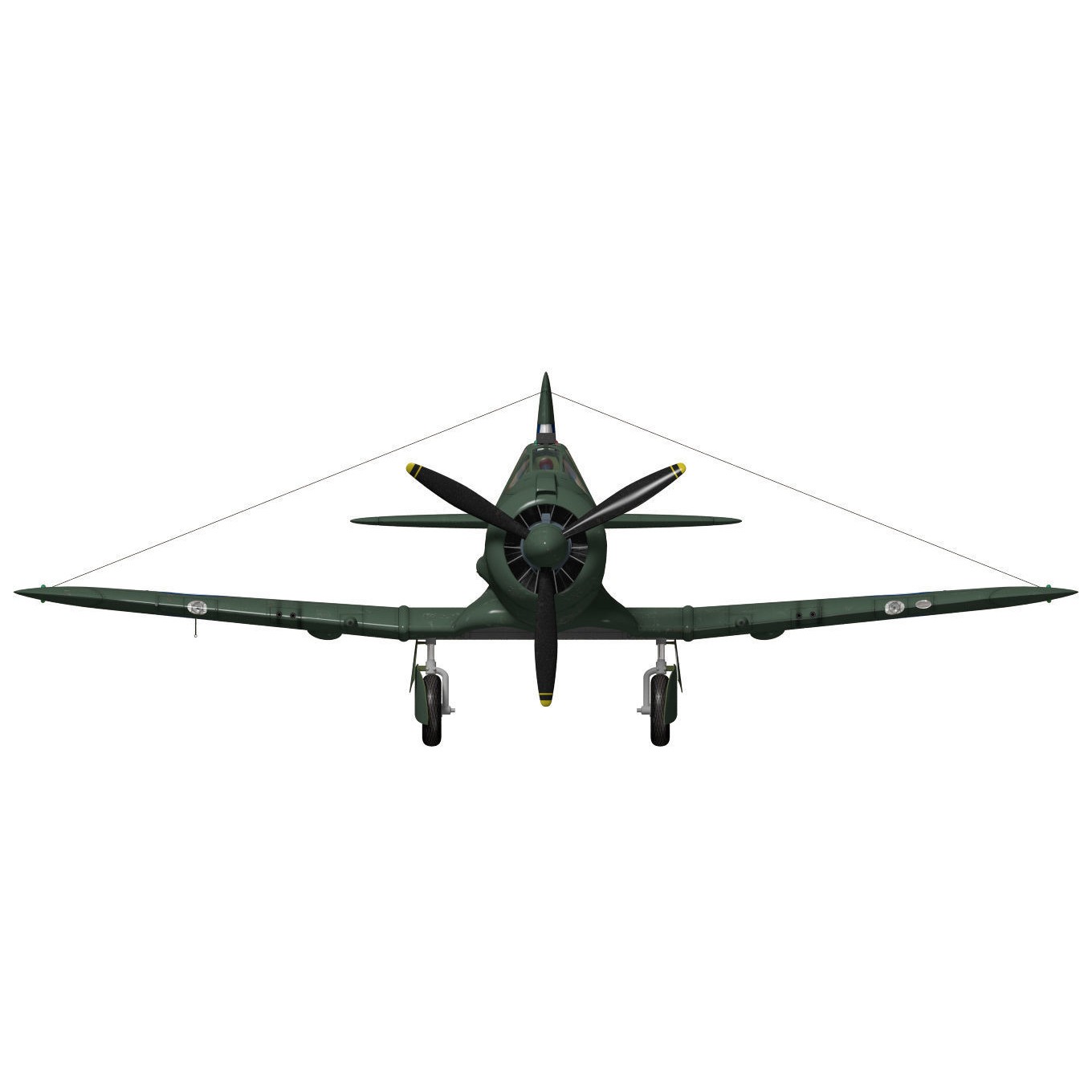CAC CA-13 Boomerang - 3D Model - View 16