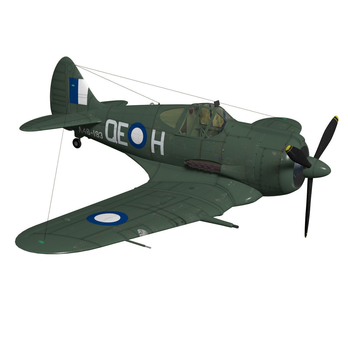 CAC CA-13 Boomerang - 3D Model - View 5