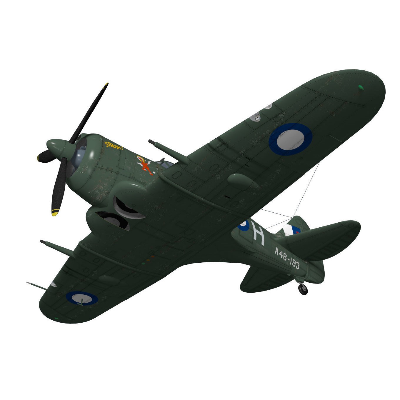 CAC CA-13 Boomerang - 3D Model - View 6