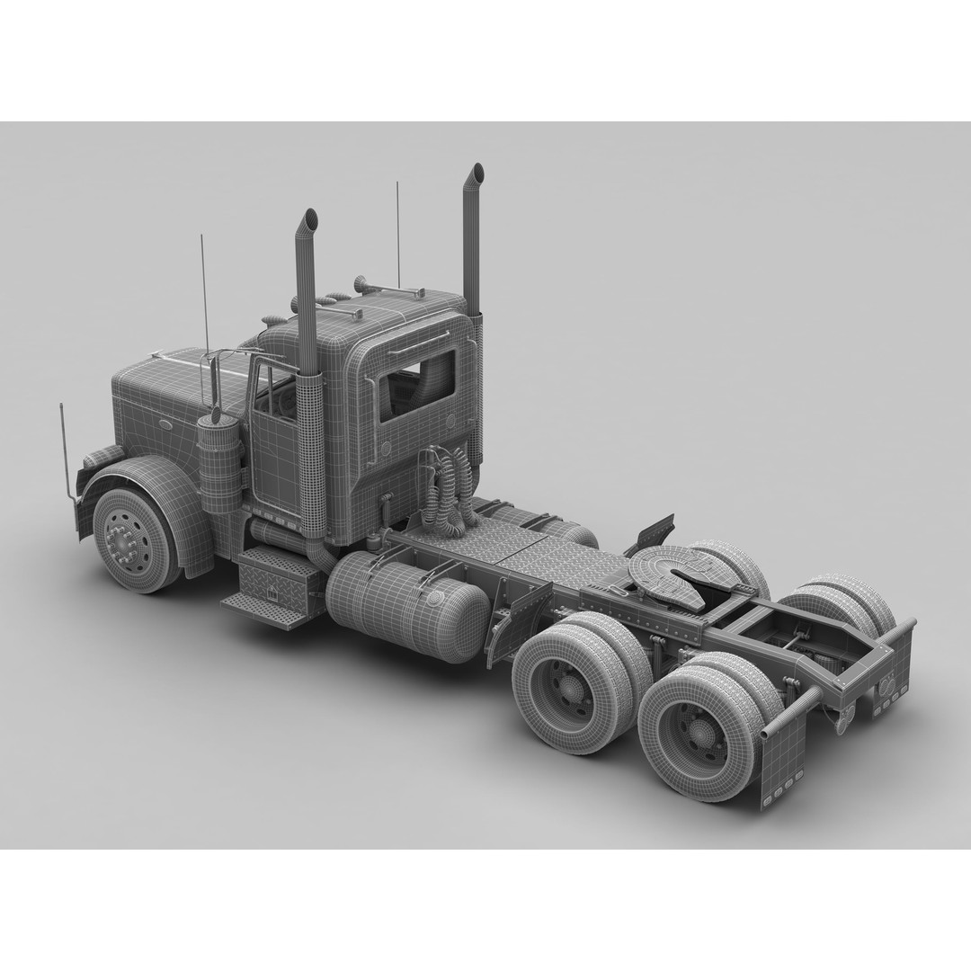 Truck 379 3D Model – Detailed Interior, PBR Textures, FBX - View 11
