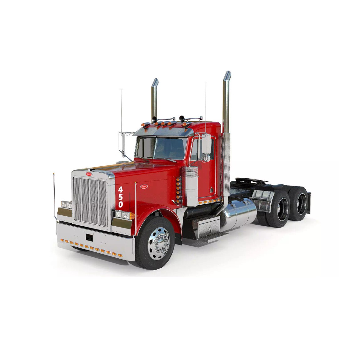 Truck 379 3D Model – Detailed Interior, PBR Textures, FBX - View 2