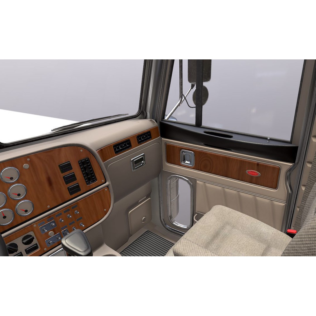 Truck 379 3D Model – Detailed Interior, PBR Textures, FBX - View 5