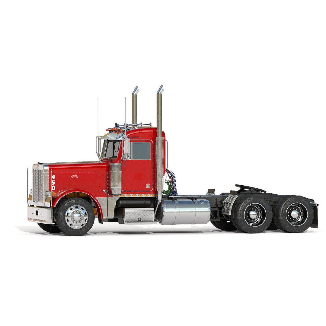 Truck 379 3D Model – Detailed Interior, PBR Textures, FBX - View 6