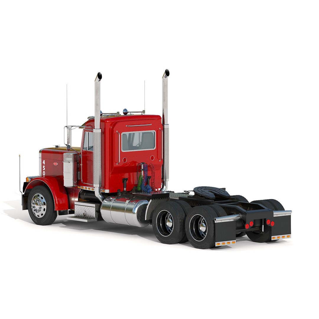 Truck 379 3D Model – Detailed Interior, PBR Textures, FBX - View 7