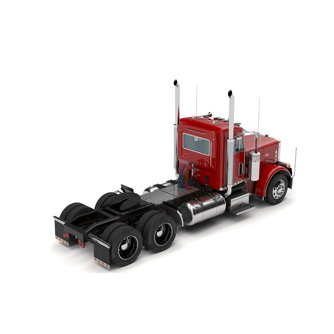 Truck 379 3D Model – Detailed Interior, PBR Textures, FBX - View 9