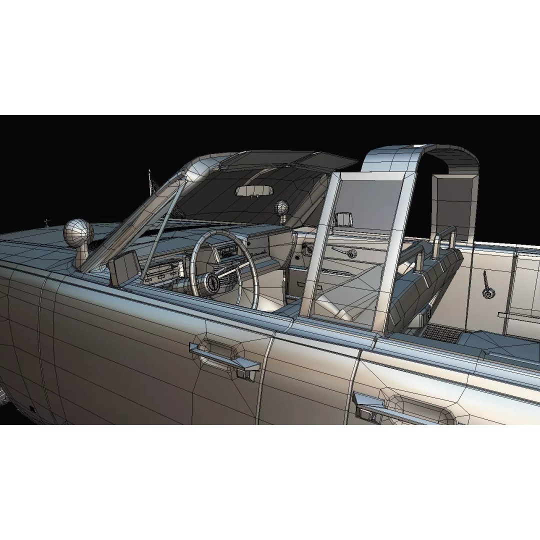 Continental X100 3D Model – Low Poly Luxury Car, Blender & FBX