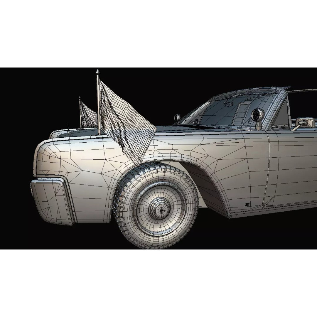 Continental X100 3D Model – Low Poly Luxury Car, Blender & FBX - View 22