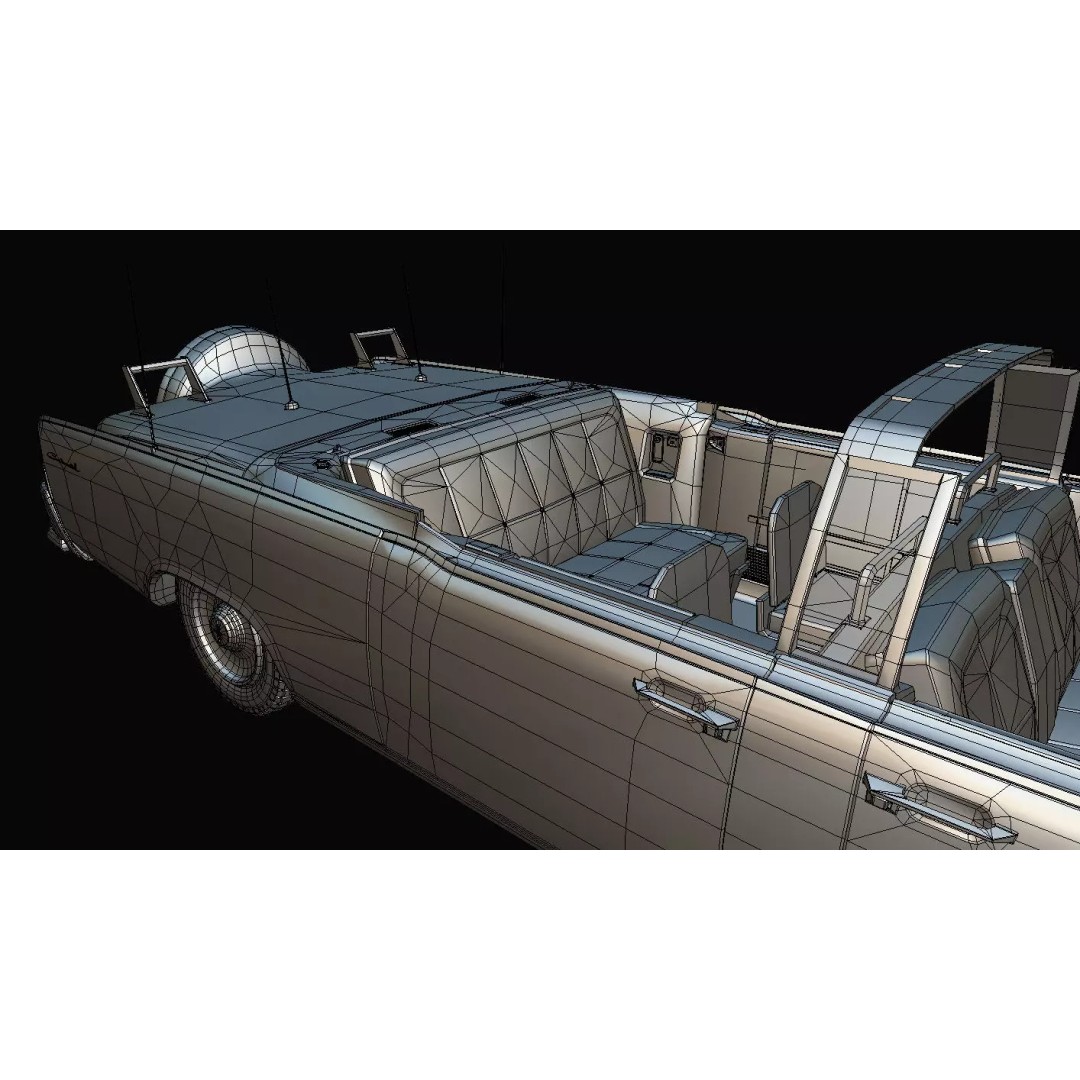Continental X100 3D Model – Low Poly Luxury Car, Blender & FBX - View 35