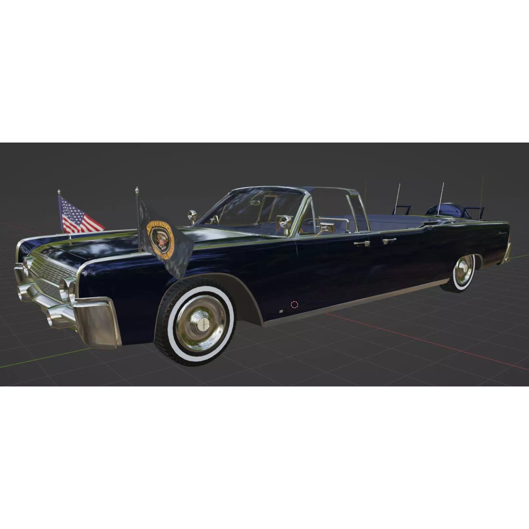 Continental X100 3D Model – Low Poly Luxury Car, Blender & FBX - View 38