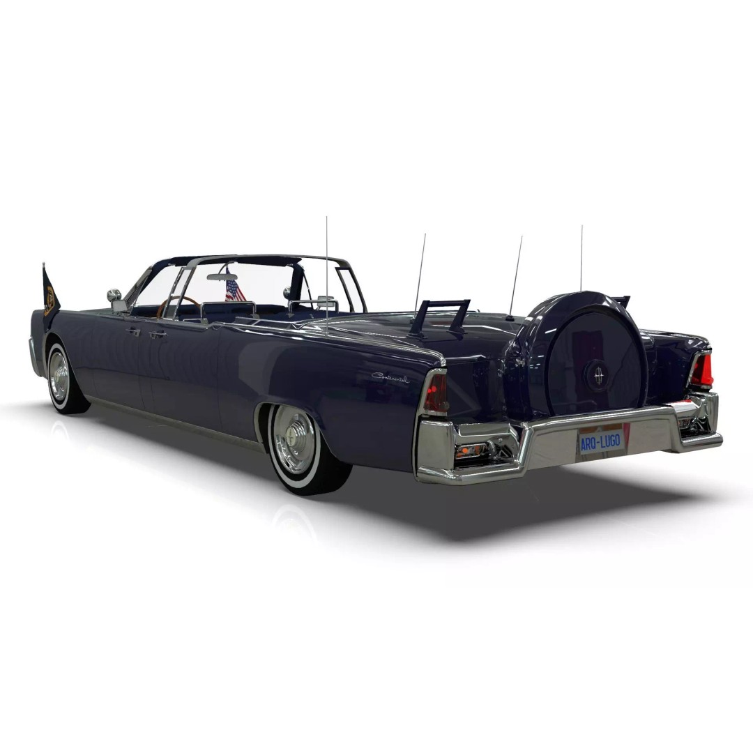 Continental X100 3D Model – Low Poly Luxury Car, Blender & FBX - View 4