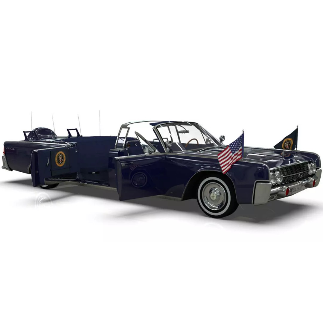 Continental X100 3D Model – Low Poly Luxury Car, Blender & FBX - View 9