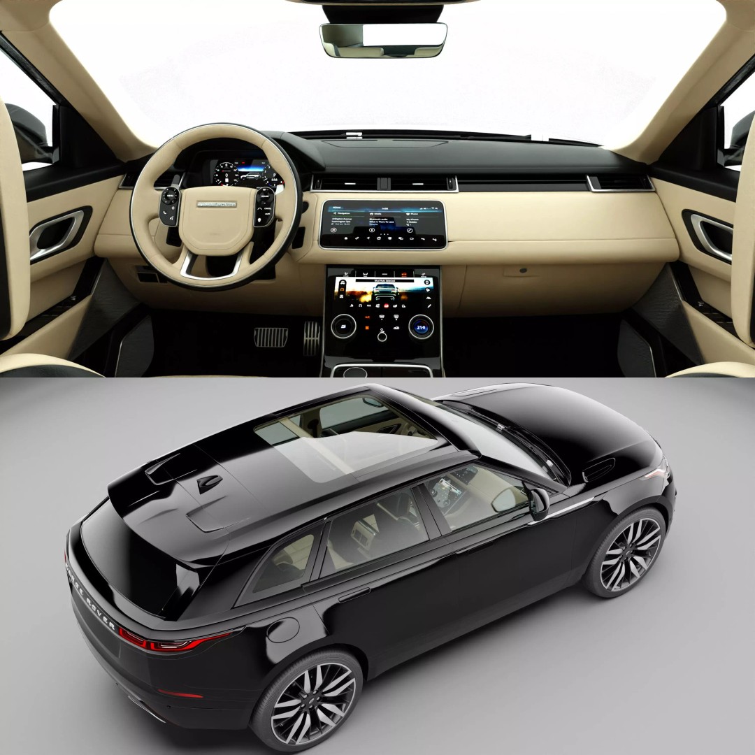 Range Rover Velar 3D Model – High Poly Luxury SUV, Game Ready, Blender - View 2