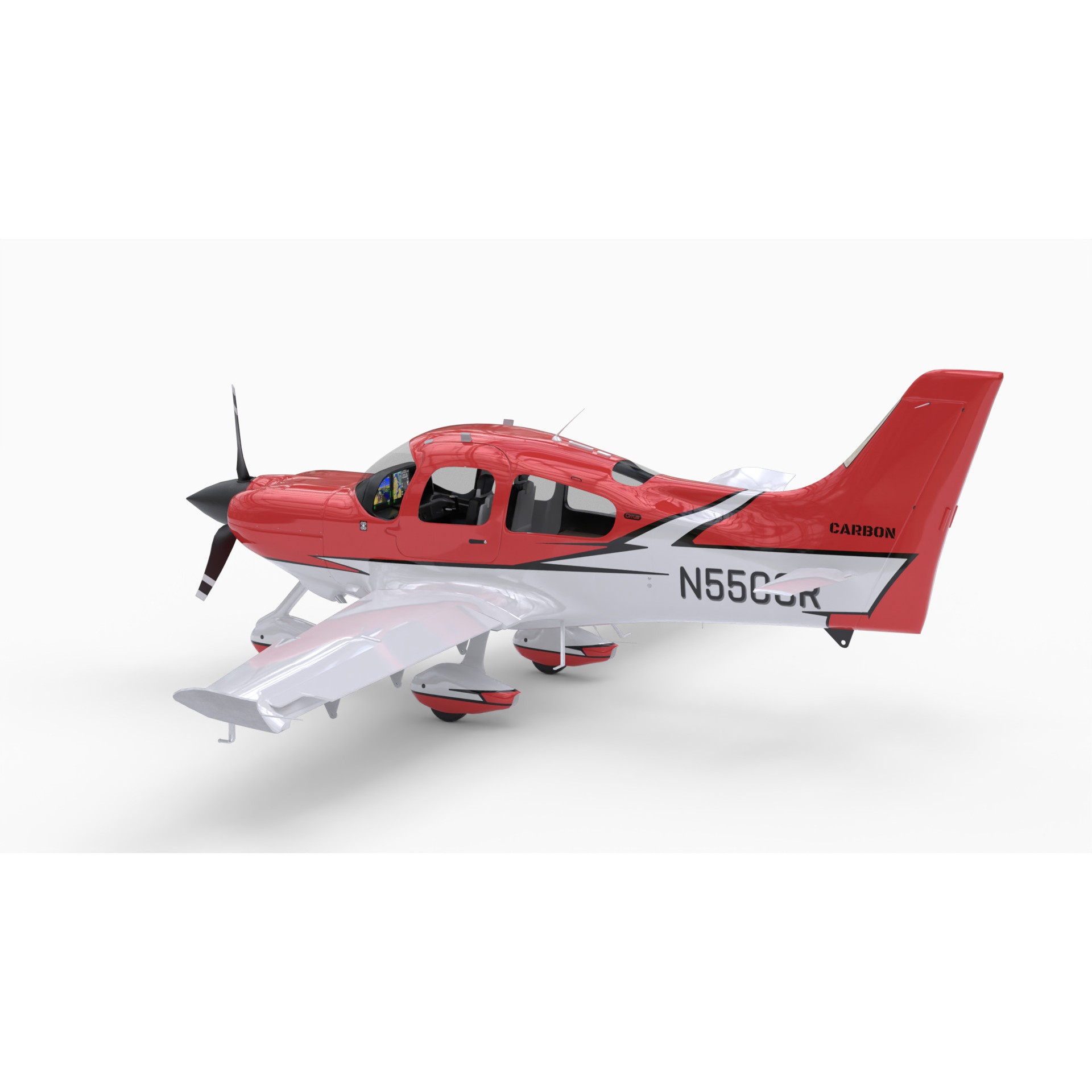 Cirrus SR22 - Game-Ready 3D Model - View 3