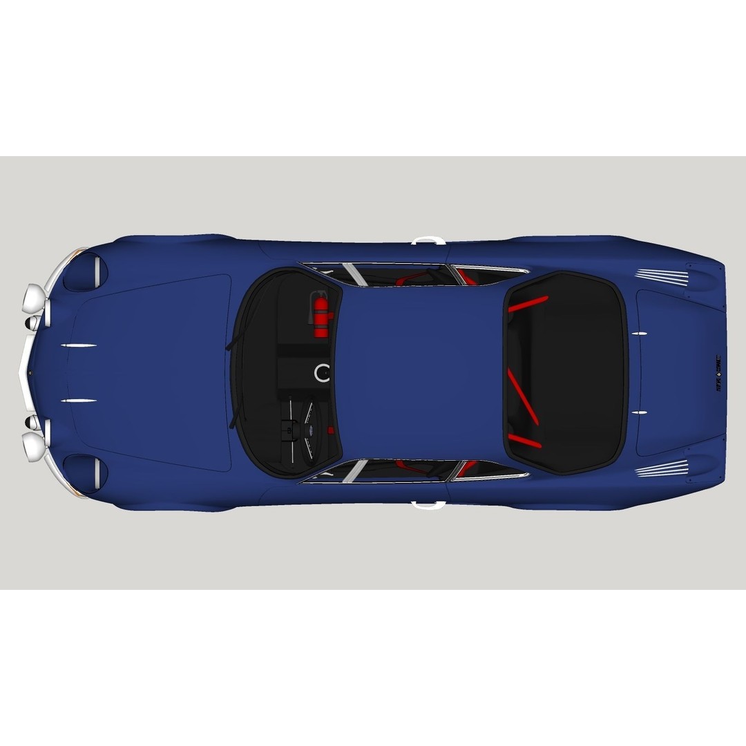 Renault Alpine A110 3D Model – High Poly Classic Car, FBX, OBJ