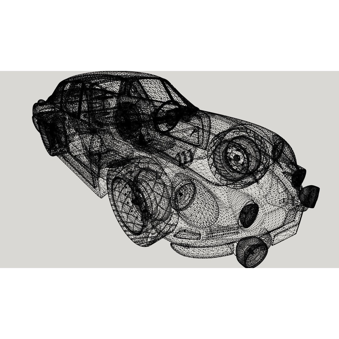 Renault Alpine A110 3D Model – High Poly Classic Car, FBX, OBJ - View 18