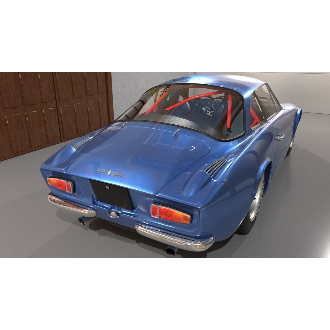 Renault Alpine A110 3D Model – High Poly Classic Car, FBX, OBJ - View 3