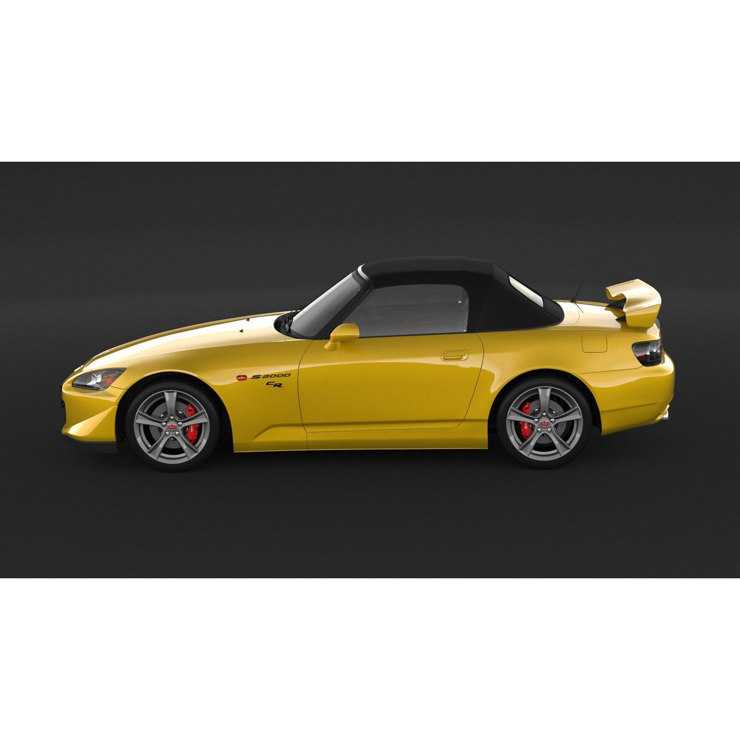 Honda S2000 AP2 CR 3D Model – High Poly Racing Car, FBX & OBJ Formats - View 7