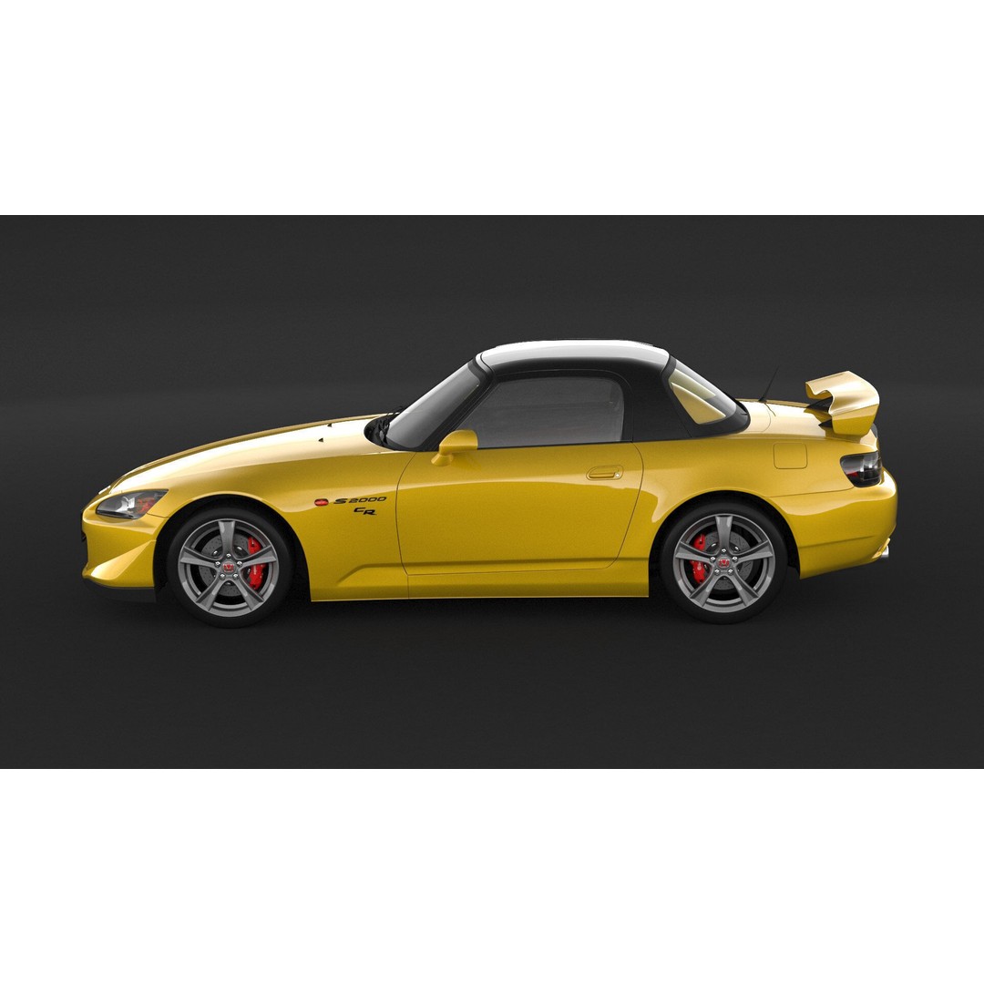 Honda S2000 AP2 CR 3D Model – High Poly Racing Car, FBX & OBJ Formats - View 8