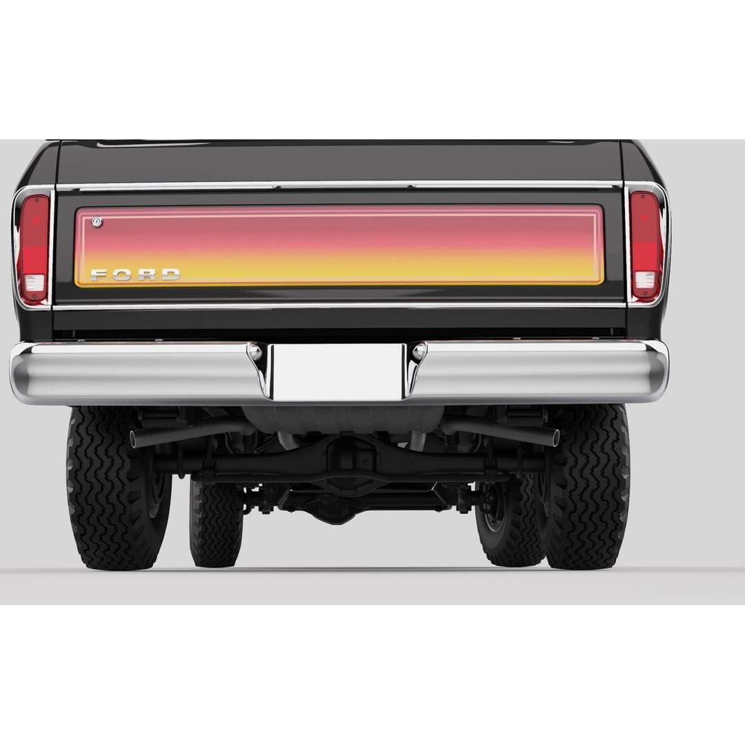 Bronco Mk2 1978 3D Model – High Poly Game-Ready SUV, FBX, OBJ - View 10