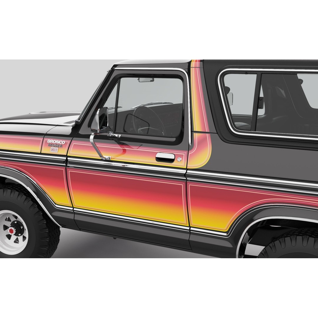 Bronco Mk2 1978 3D Model – High Poly Game-Ready SUV, FBX, OBJ - View 12