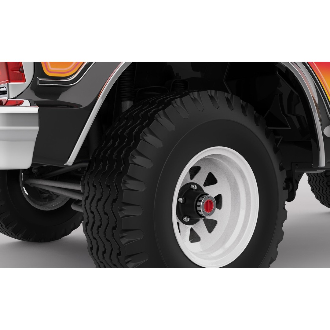 Bronco Mk2 1978 3D Model – High Poly Game-Ready SUV, FBX, OBJ - View 20