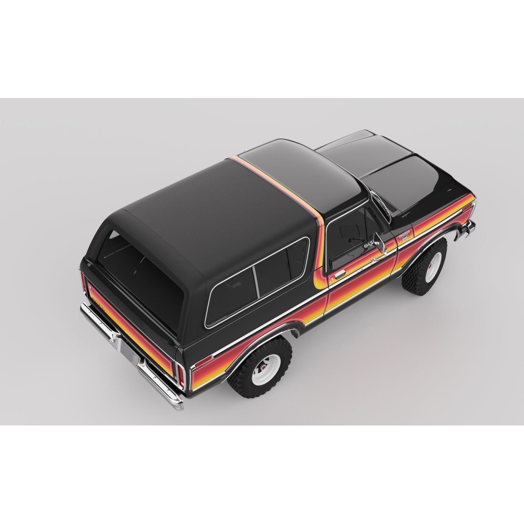 Bronco Mk2 1978 3D Model – High Poly Game-Ready SUV, FBX, OBJ - View 4