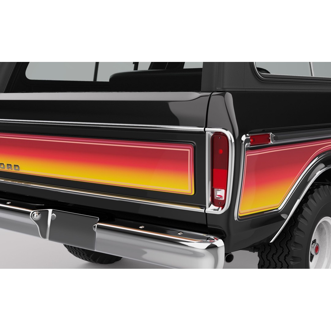 Bronco Mk2 1978 3D Model – High Poly Game-Ready SUV, FBX, OBJ - View 41