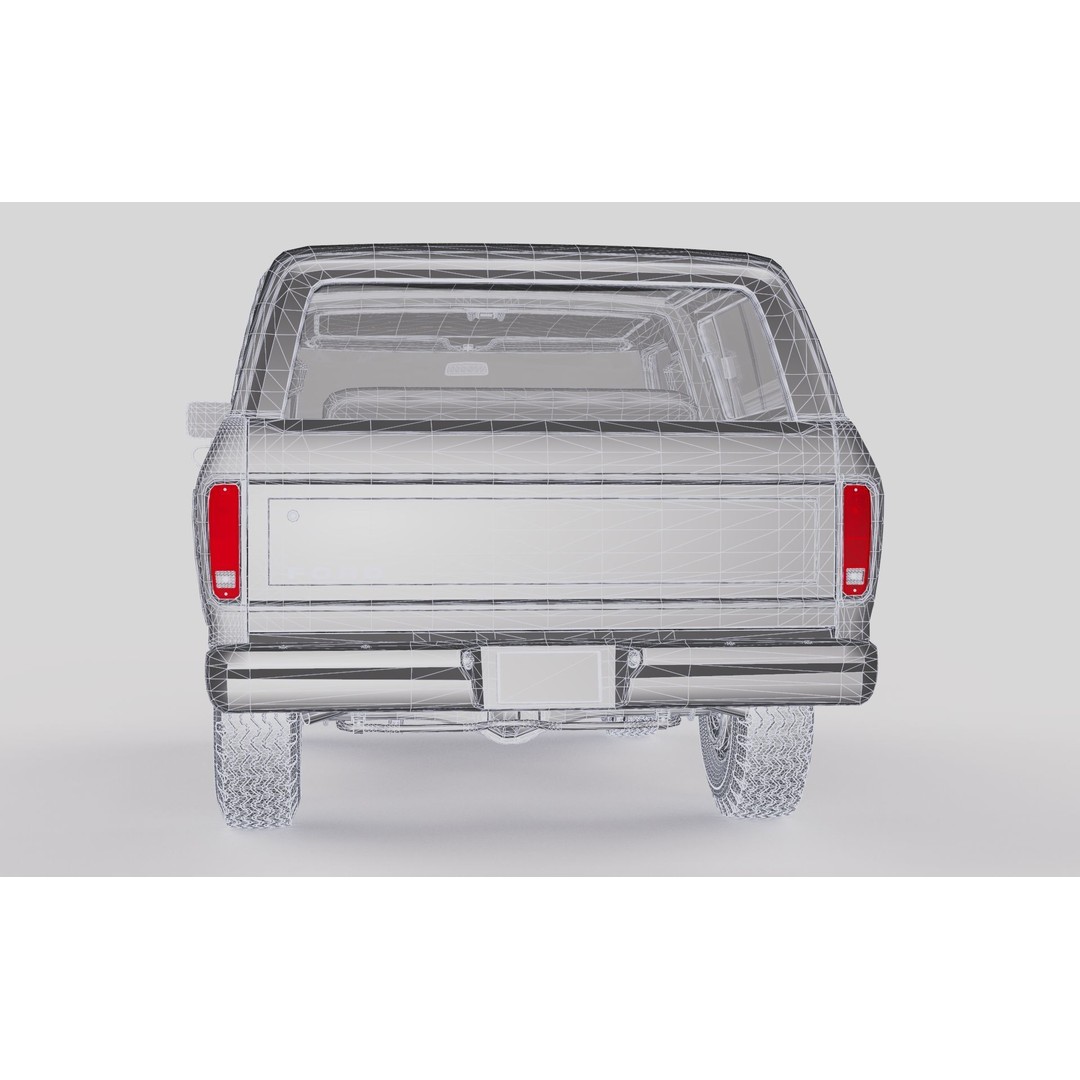 Bronco Mk2 1978 3D Model – High Poly Game-Ready SUV, FBX, OBJ - View 43