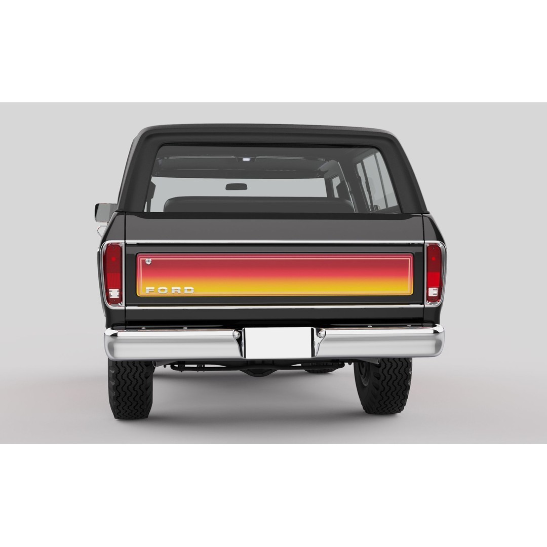 Bronco Mk2 1978 3D Model – High Poly Game-Ready SUV, FBX, OBJ - View 5