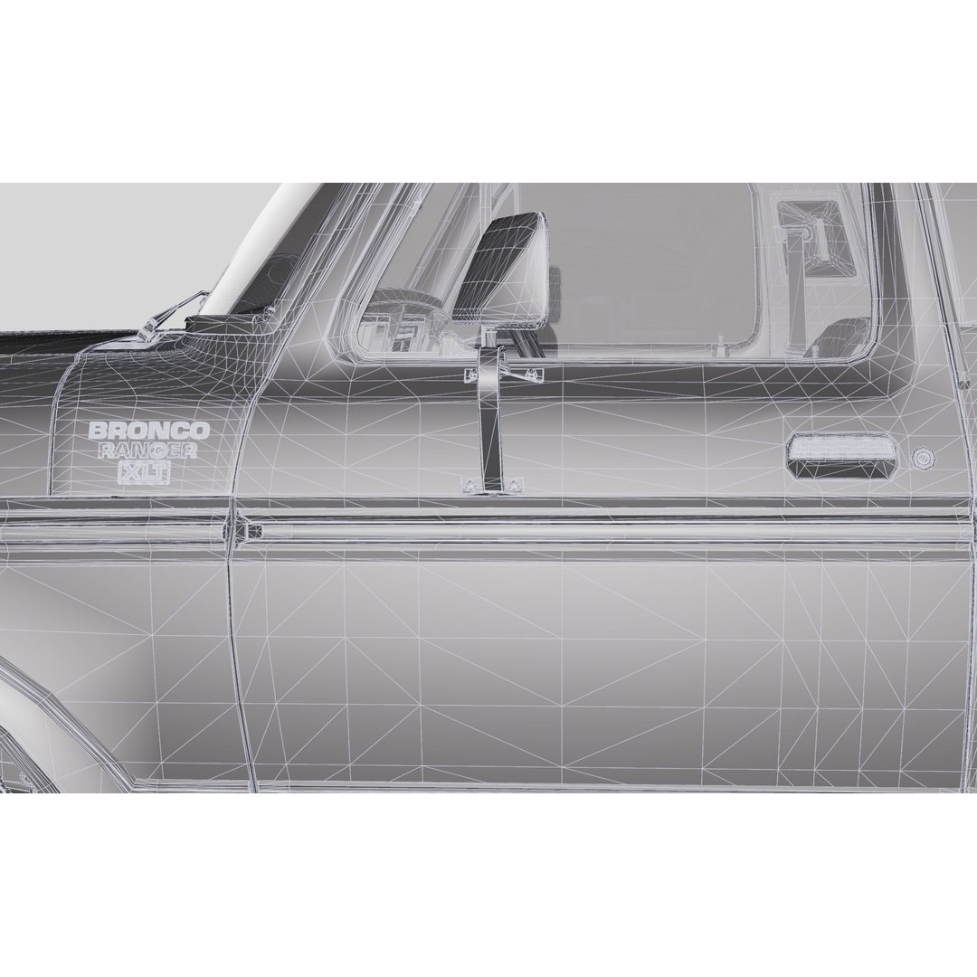Bronco Mk2 1978 3D Model – High Poly Game-Ready SUV, FBX, OBJ - View 51